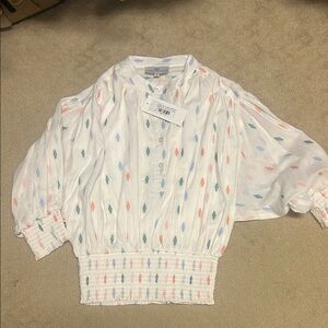 Never a wallflower Cynthia top. Size small. New with tags